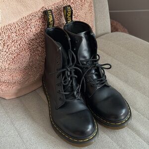 Woman dr martens boots size 10 black